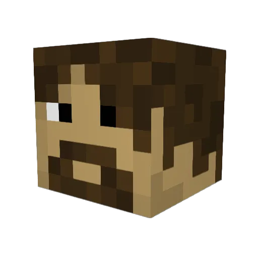 RazorTeeth Minecraft avatar head, 3D render