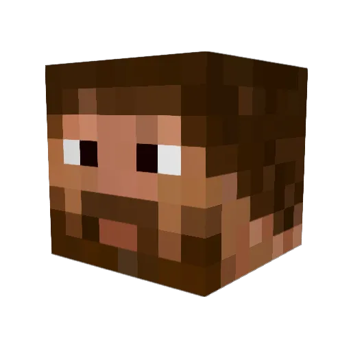Razorblade90 Minecraft avatar head, 3D render