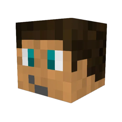 Razorz Minecraft avatar head, 3D render