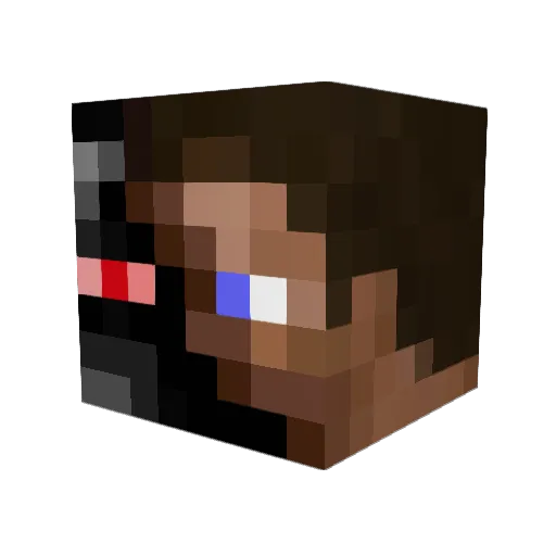 Razos13 Minecraft avatar head, 3D render
