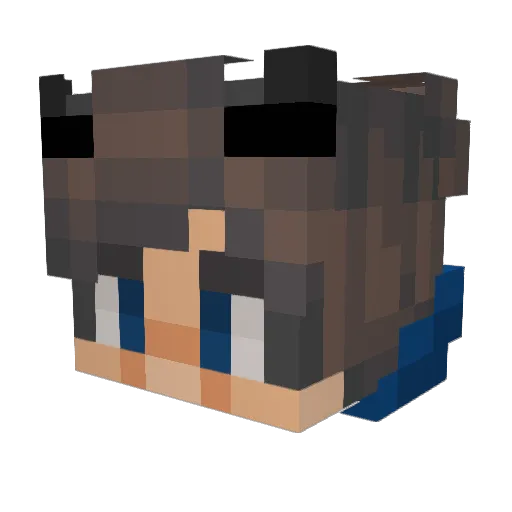 Razr____ Minecraft avatar head, 3D render