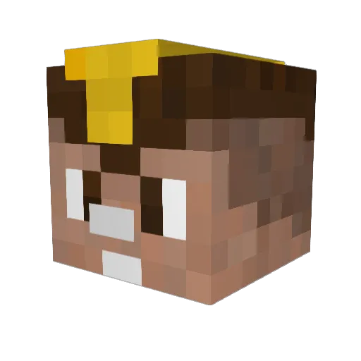 RazureZzz Minecraft avatar head, 3D render
