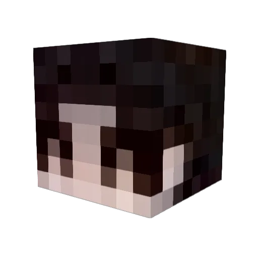 Razuyaa Minecraft avatar head, 3D render