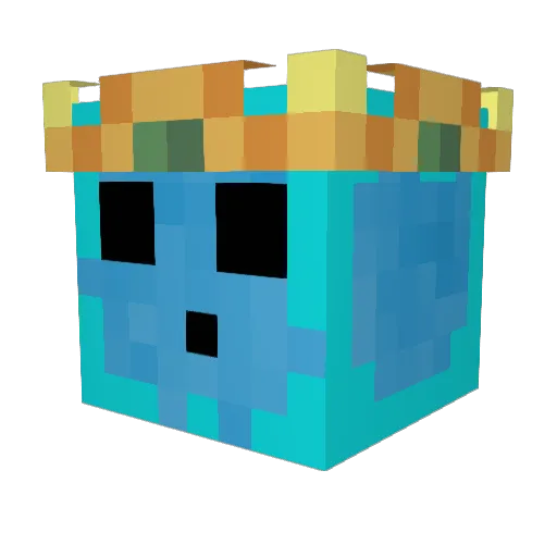 Razvam12 Minecraft avatar head, 3D render