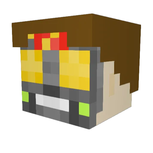 Razvur Minecraft avatar head, 3D render