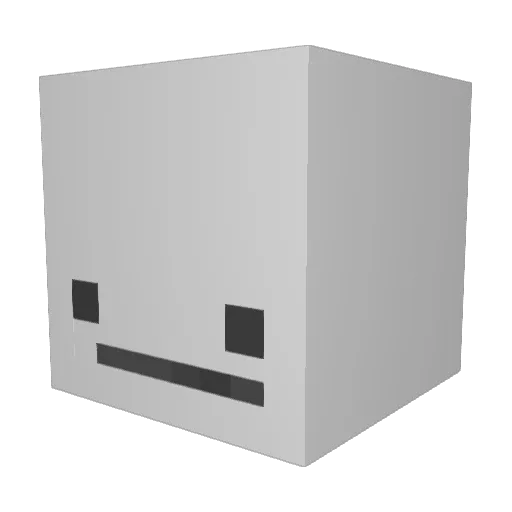 Razwald Minecraft avatar head, 3D render