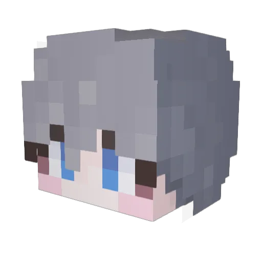RazyGorm Minecraft avatar head, 3D render