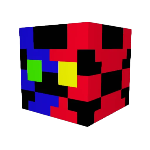 Razy_gamer Minecraft avatar head, 3D render