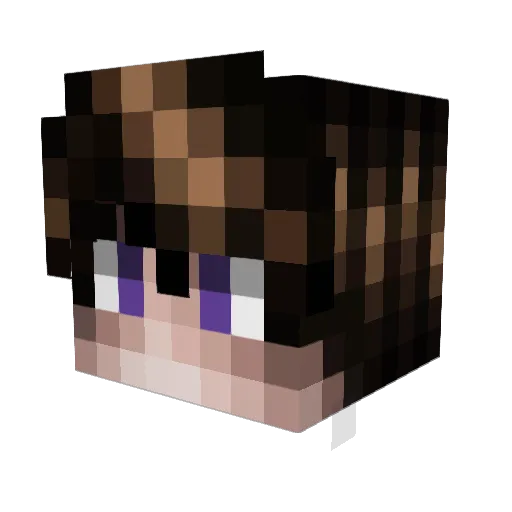 RazzDK99 Minecraft avatar head, 3D render