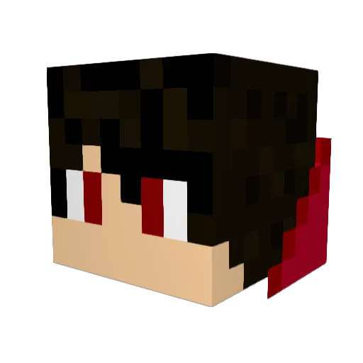 Razza07 Minecraft avatar head, 3D render