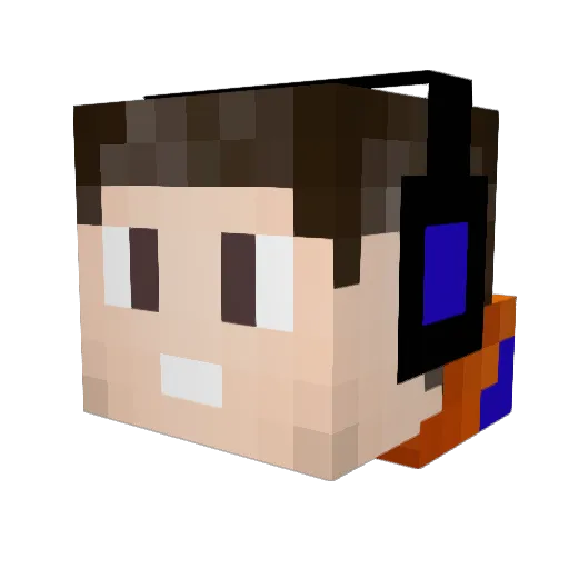 Razza_NZ Minecraft avatar head, 3D render