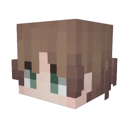 RazzbLemonade Minecraft avatar head, 3D render