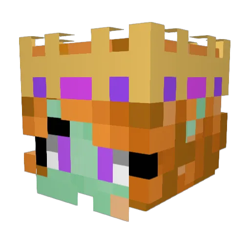 Razzberry22 Minecraft avatar head, 3D render