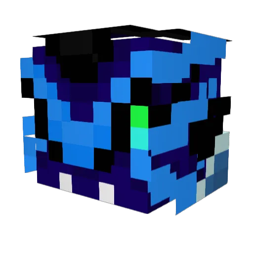 Razzbro Minecraft avatar head, 3D render