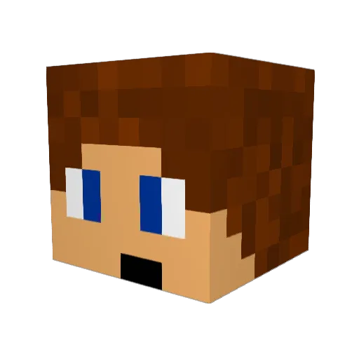 Razzeeg Minecraft avatar head, 3D render