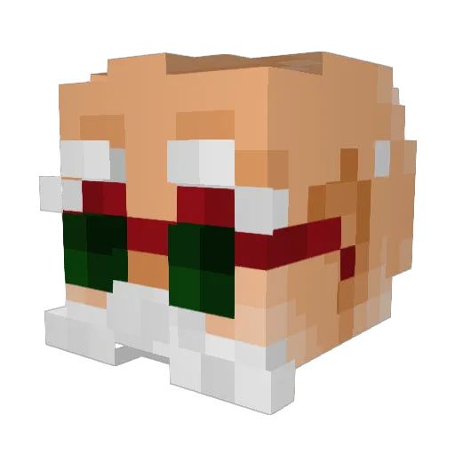 Razzer86 Minecraft avatar head, 3D render