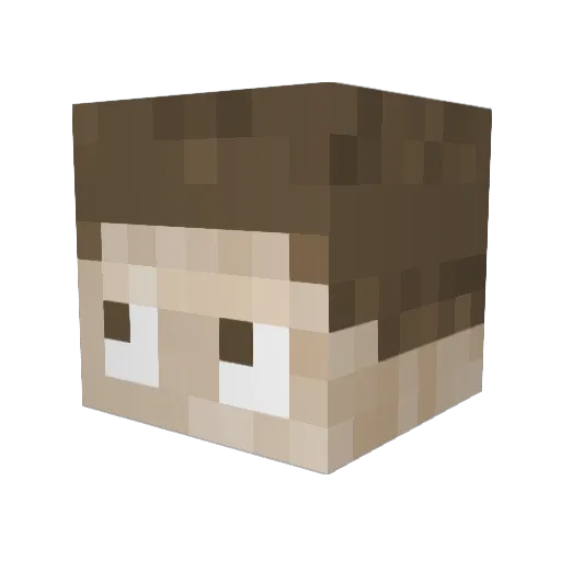 RazzerSG_ Minecraft avatar head, 3D render