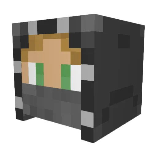 RazzleDee Minecraft avatar head, 3D render