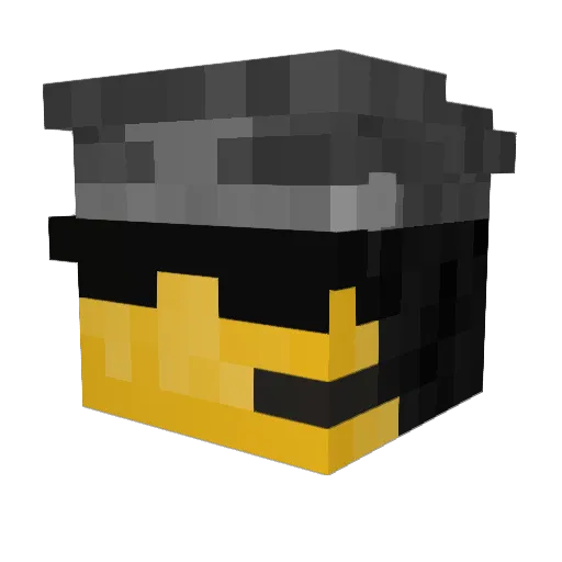 Razzorfin Minecraft avatar head, 3D render