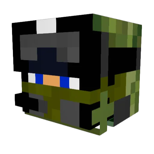 Rbear18 Minecraft avatar head, 3D render