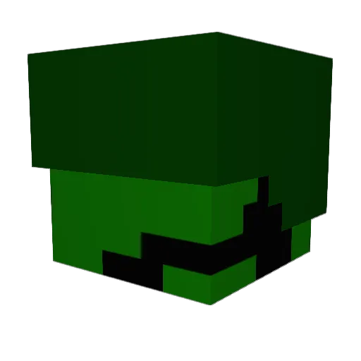 Rbmartin Minecraft avatar head, 3D render