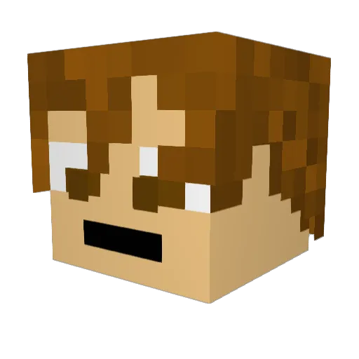 Rbombastic49 Minecraft avatar head, 3D render