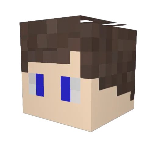 RcLyzz Minecraft avatar head, 3D render