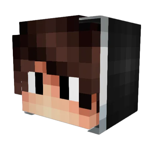 Rcfirebug Minecraft avatar head, 3D render