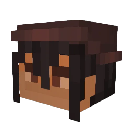 RchCrl Minecraft avatar head, 3D render