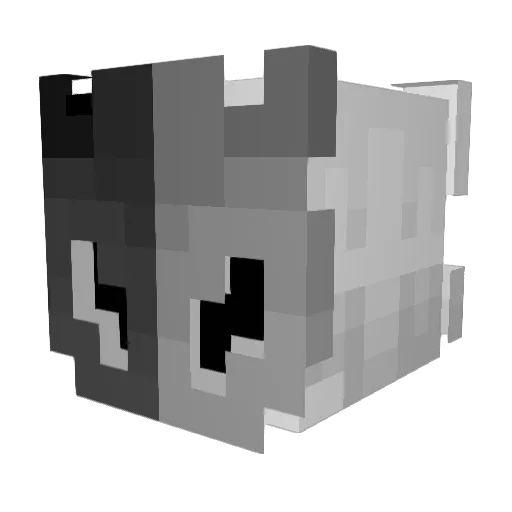 RckDefender Minecraft avatar head, 3D render