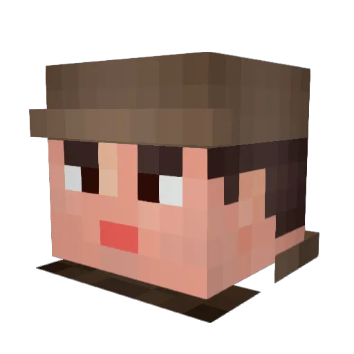 Rcplatt525 Minecraft avatar head, 3D render