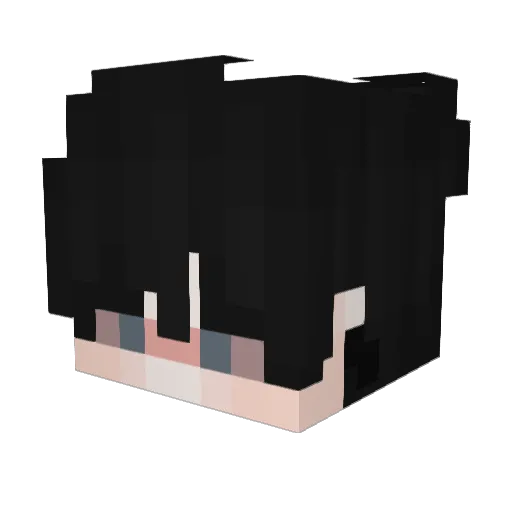 RcxnX Minecraft avatar head, 3D render