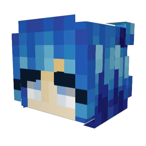 Rdf42 Minecraft avatar head, 3D render