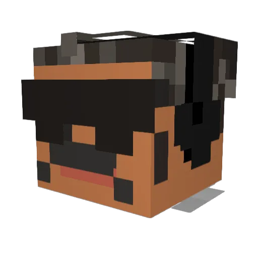 RdrizzyDaGoat Minecraft avatar head, 3D render