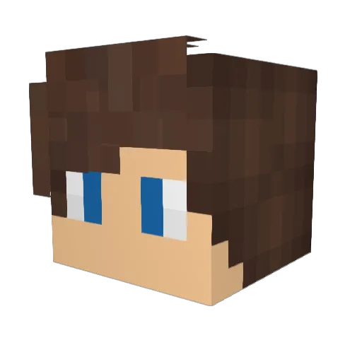 Rdxom Minecraft avatar head, 3D render
