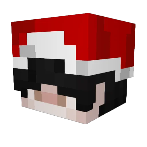Rdzxl Minecraft avatar head, 3D render