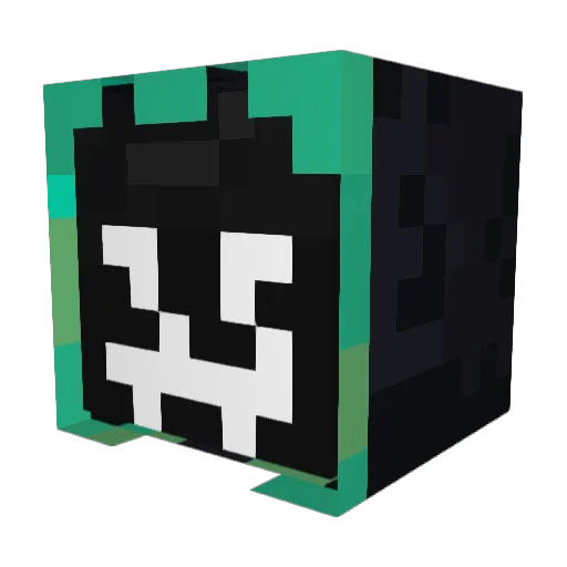 Re1n0s Minecraft avatar head, 3D render
