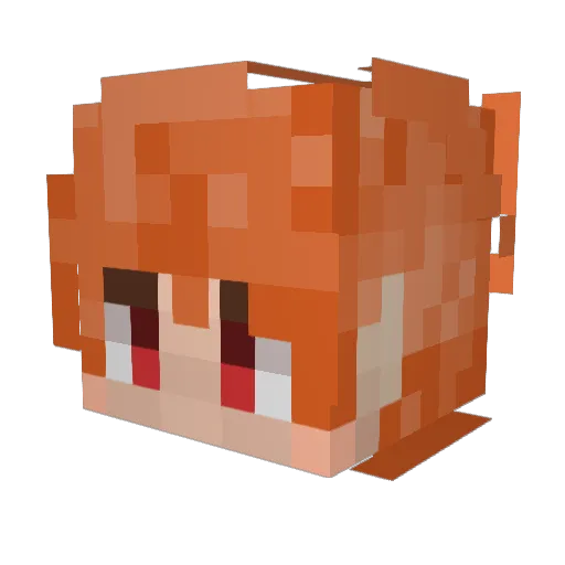 Re3Gam Minecraft avatar head, 3D render