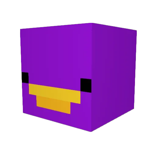 Re4lGxn Minecraft avatar head, 3D render