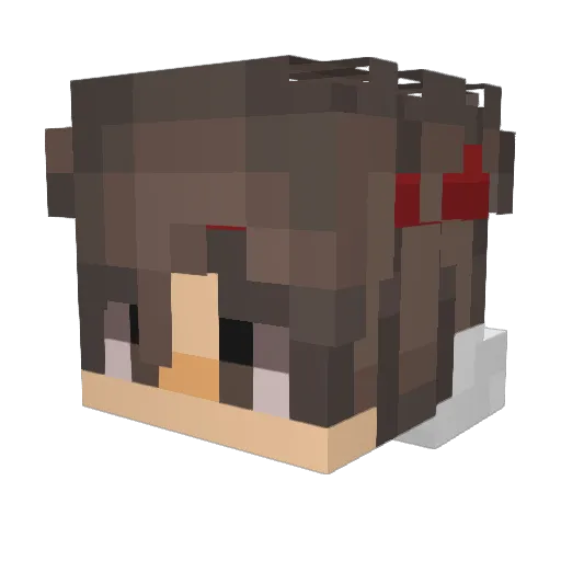 ReBi_JL Minecraft avatar head, 3D render