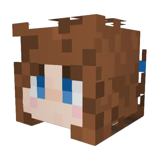 ReD0723 Minecraft avatar head, 3D render