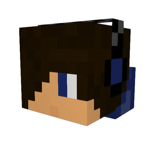 ReDBuLLKw Minecraft avatar head, 3D render