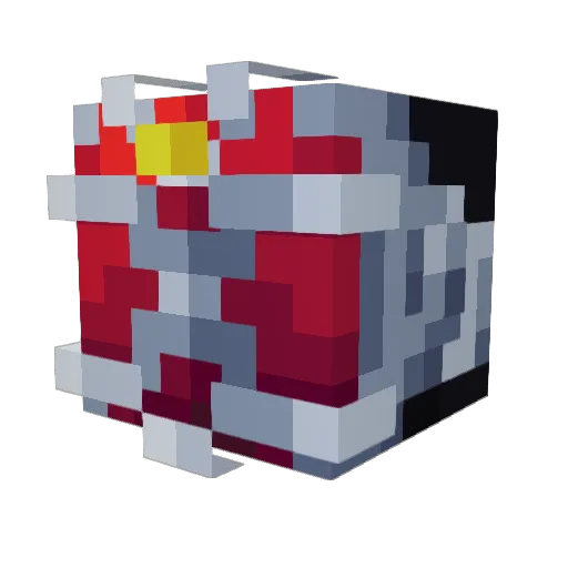 ReDComeT64 Minecraft avatar head, 3D render