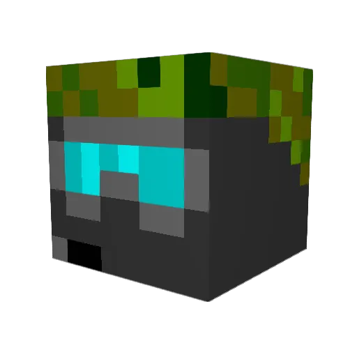 ReDMurr Minecraft avatar head, 3D render