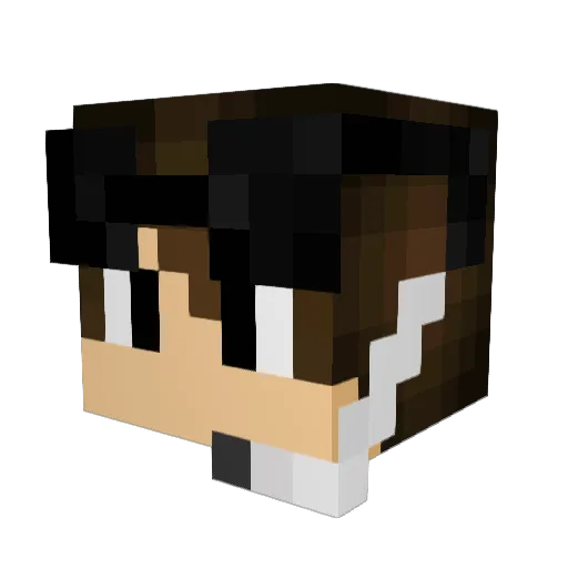 ReDS_9000 Minecraft avatar head, 3D render