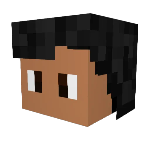 ReDaK64 Minecraft avatar head, 3D render