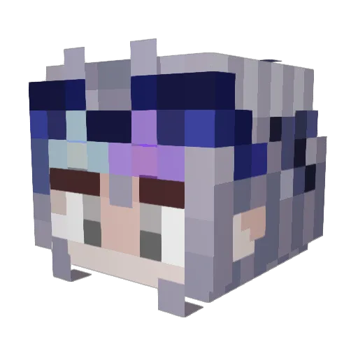 ReDemons Minecraft avatar head, 3D render