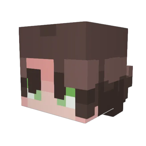 ReFilippo Minecraft avatar head, 3D render
