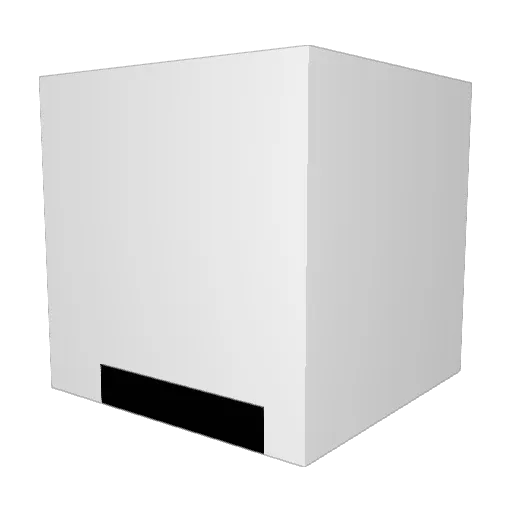 ReFlu_ Minecraft avatar head, 3D render