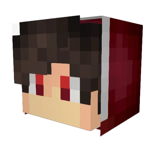ReHey Minecraft avatar head, 3D render